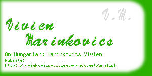 vivien marinkovics business card